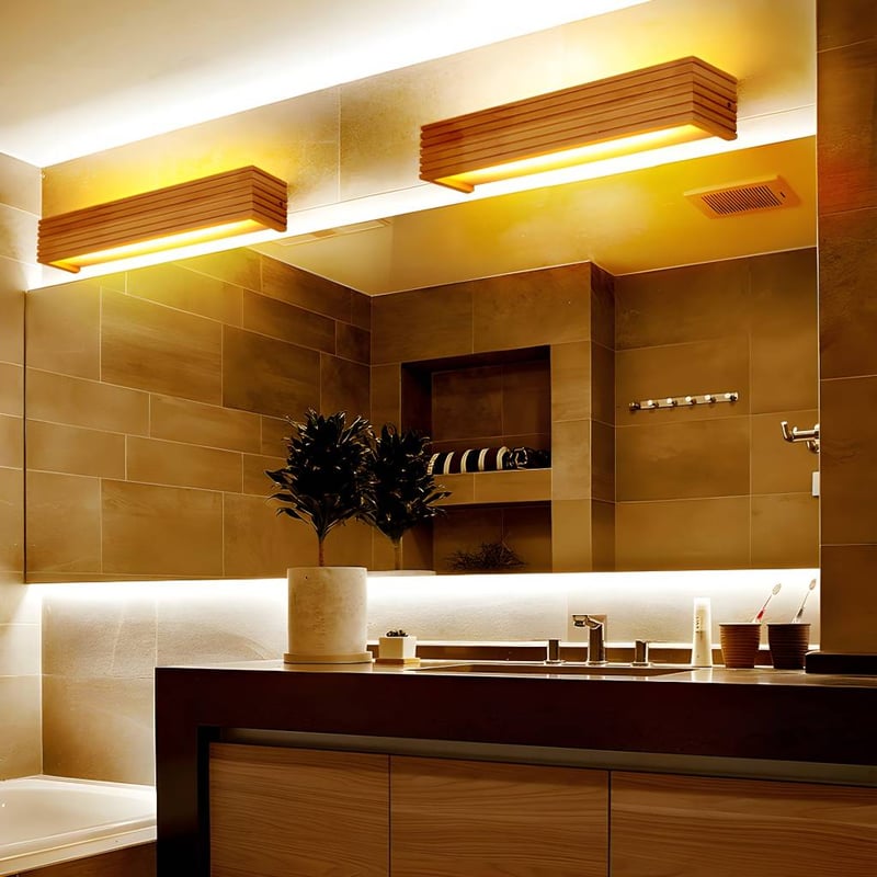 1 lumière LED Mirror lumière Rectangular Bathroom Log Makeup Mirror Lamp | Auvris