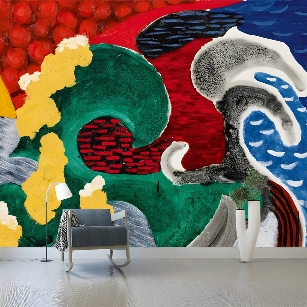 Yellow Wall Mural