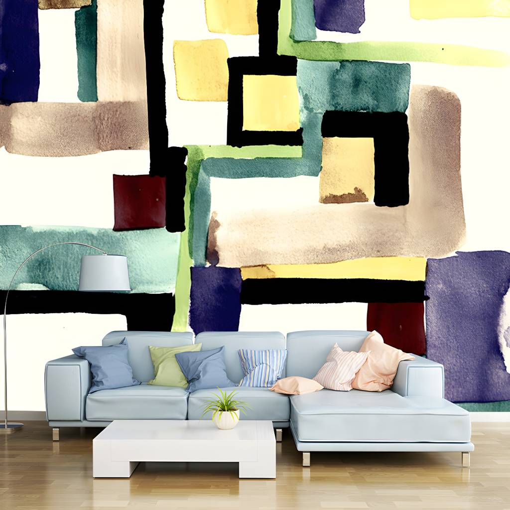 Green Wall Mural