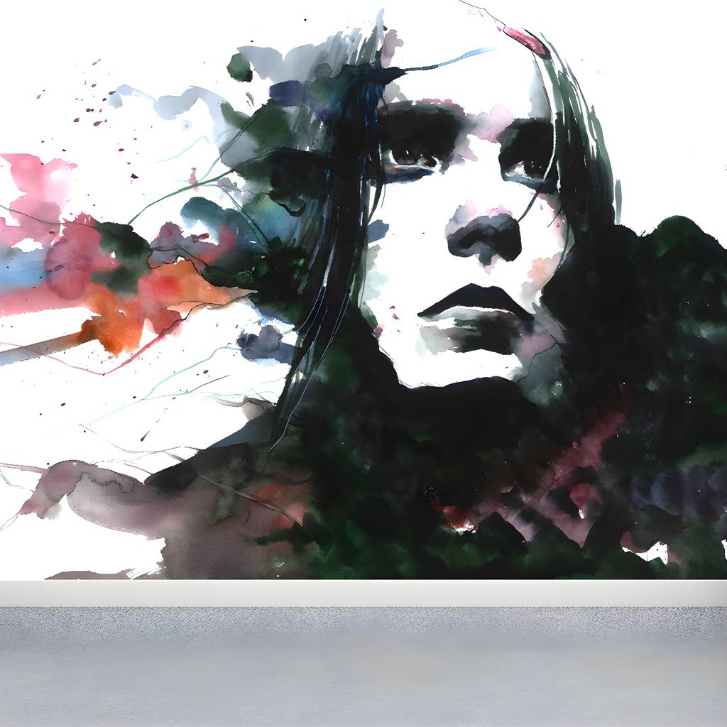 White Wall Mural