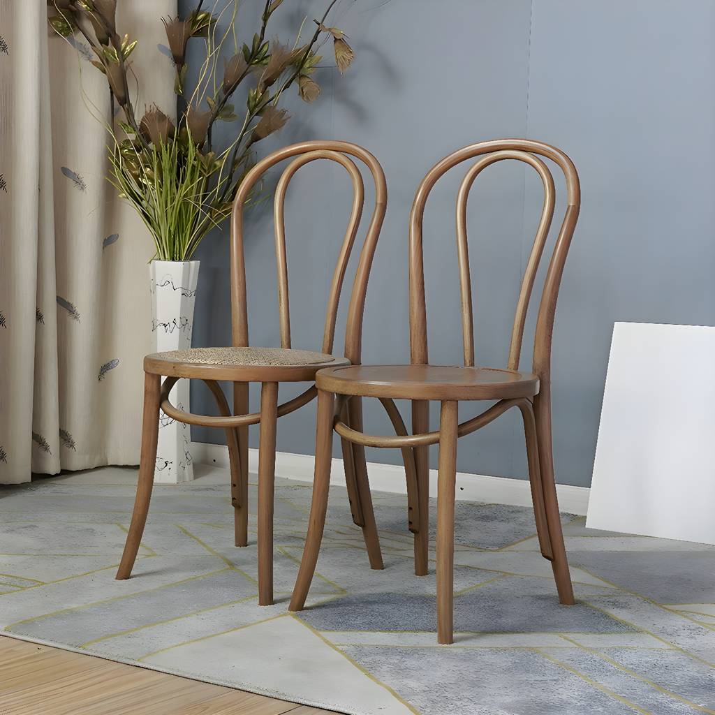 Bentwood Armless Side Dining Chairs Country Style legno sala da pranzo Chair | Auvris