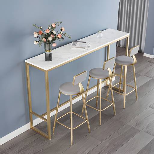1/2/3/4/5 Pieces Glam Table and Stool Set Matte Finish Upholstered Bar Stool and Table Set