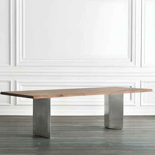 Rectangle Dining Table Luxury Solid Wood Fixed Table of Solid Wood