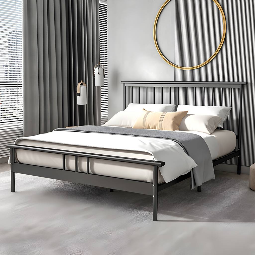 39.37" H Standard Bed High Profile Bed With Headboard and Footboard | Auvris