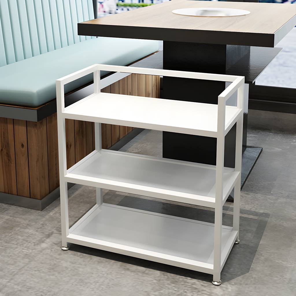 25.59"H Modern Portable Prep Table Metal Prep Table for Home Use | Auvris