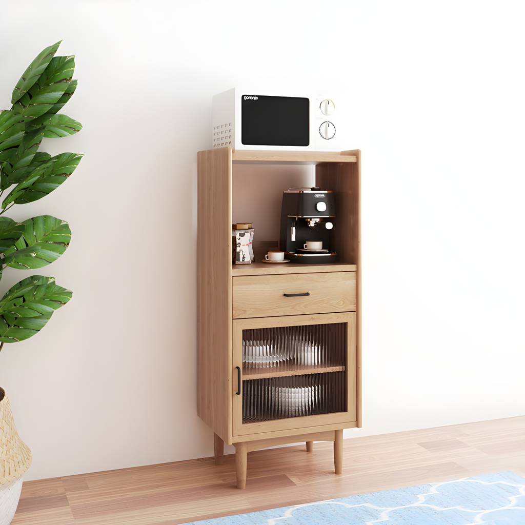 1 Drawer 1 Door Cupboard 68" Height Kitchen Sideboard for Dining Room | Auvris