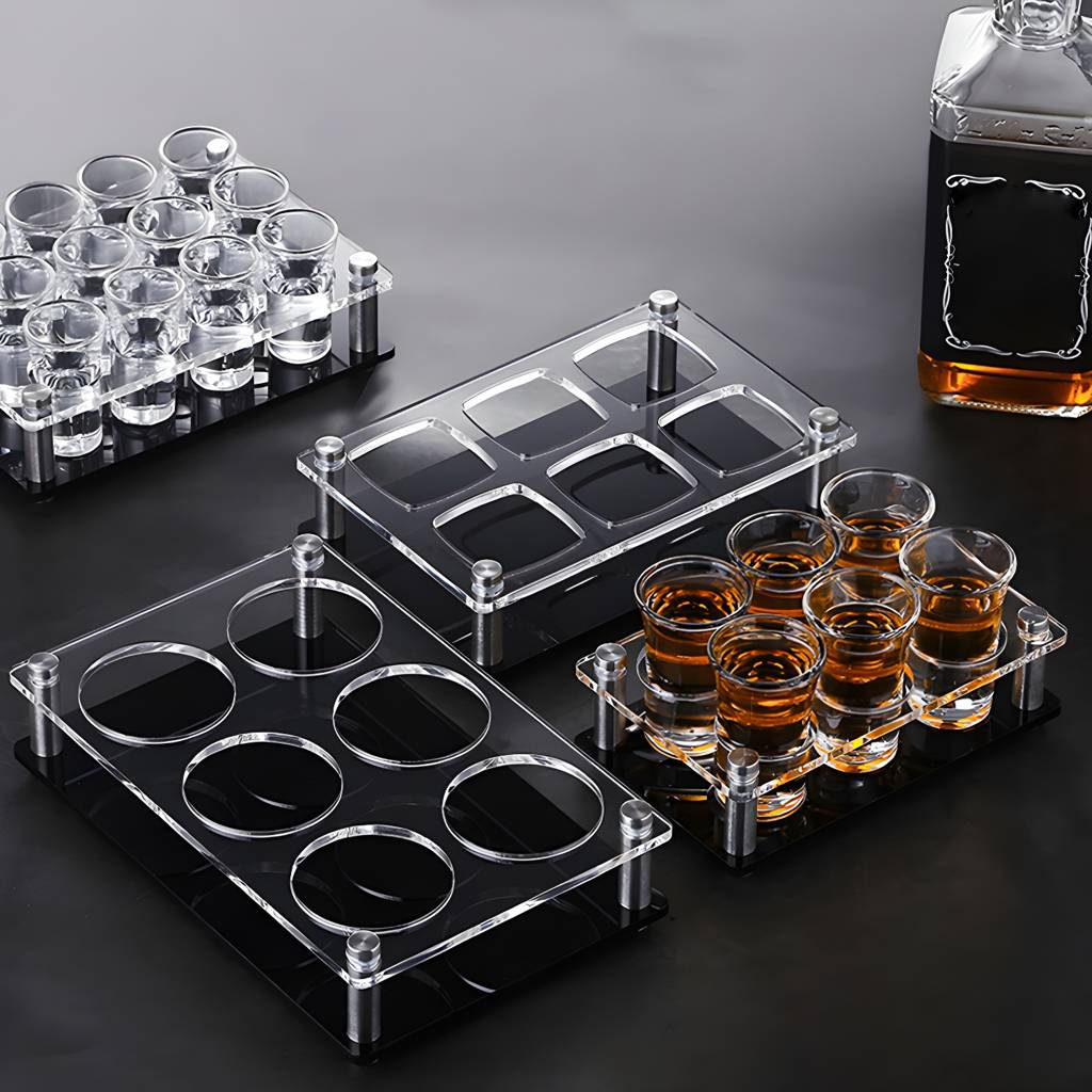 Acrylic Wine Glass Rack Tabletop or Countertop Free-Stand Modern Glass Rack | Auvris